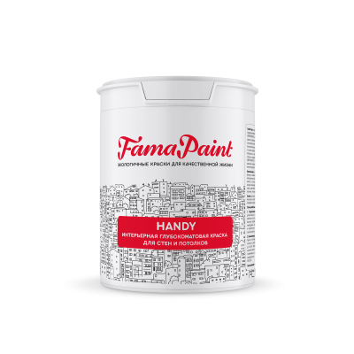 Акриловая матовая краска FAMA PAINT HANDY