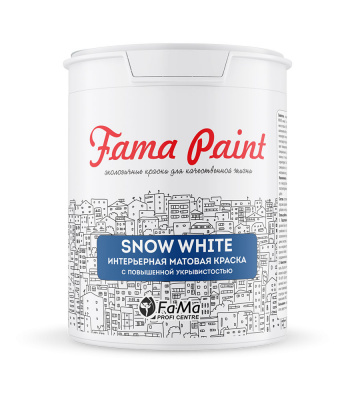 Акриловая краска FAMA PAINT SNOW WHITE